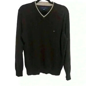 TOMMY HILFIGER Men 100% Cotton Knit Jumper Sweater Size M
